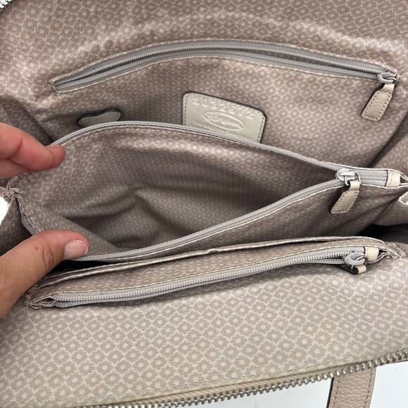 Brighton Miles Convertible Leather Mini Backpack Satchel Beige Snake Charm Y2K - Picture 10 of 13